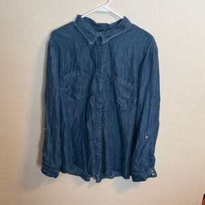 Chico’s Casual Denim Button-Up Shirt